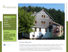 Tablet Screenshot of oberwallbachsmuehle.com
